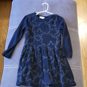 Black and silver star long sleeve dress